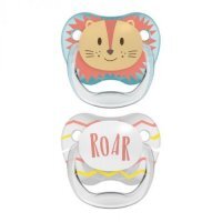 Dr Brown's Smoczek ortodontyczny PreVent 0-6m, niebieski/szary, 2szt.