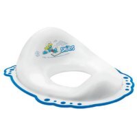 MALTEX Nakładka sedesowa z gumkami antypoślizgowymi SMERFY, biały