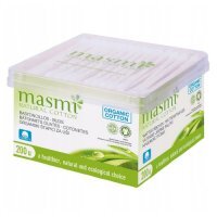 MASMI Patyczki higieniczne do uszu z organicznej bawełny - 200szt.