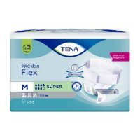 Tena Flex ProSkin Super Pieluchomajtki z pasem mocującym M, 30 szt.