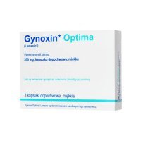 Gynoxin Optima 200 mg, 3 kapsułki dopochwowe miękkie