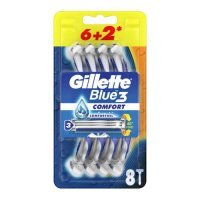 Gillette Blue3 Comfort Jednorazowa maszynka do golenia dla mężczyzn, 8szt.