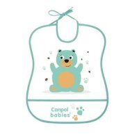 Canpol Babies Śliniak zmywalny miękki Cute animals Miś 2/919