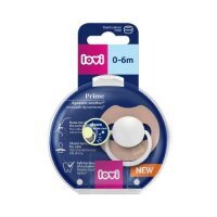Lovi Smoczek silikonowy dynamiczny Prime ​0-6 m Blush Glow 34/436, 1 szt.