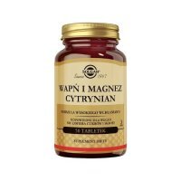 SOLGAR Wapń i Magnez cytrynian - 50 tabletek