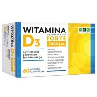 Witamina D3 Forte 2000 j.m., 60 kaps.