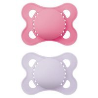 MAM Smoczek uspokajający silikonowy Original 2-6m Mat girl, 2 szt.