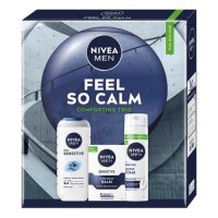 Nivea Men Zestaw Feel so Calm Comforting Trio dla mężczyzn (Żel pod prysznic, 250 ml + Pianka do golenia, 200 ml + Balsam po goleniu, 100 ml)