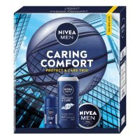 Nivea Men Zestaw Caring Comfort Protect & Care dla mężczyzn (Żel pod prysznic, 250 ml + Antyperspirant, 50 ml + Krem 3w1, 75 ml)