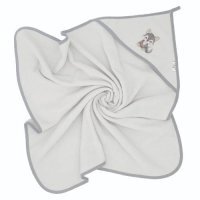 Bocioland Okrycie kąpielowe 80 x 80 cm szare Wilk