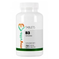 MyVita Witamina B3 50 mg, 250 tabl. - suplement diety z witaminą B3 (nicyna)