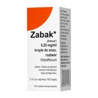 Zabak Krople do oczu 0,25 mg, 5 ml