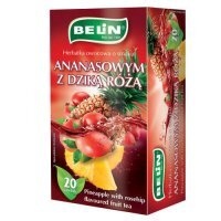 BELIN Herbatka owocowa o smaku ananasowym z dziką różą, 20 torebek