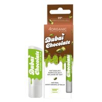 4Organic Naturalny nawilżający balsam do ust Dubajska czekolada, 5 g