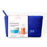 SVR Zestaw prezentowy Intensywnie nawilżający żel przeciwzmarszczkowy, 50 ml + Rozświetlający krem pod oczy z witaminą C, 15 ml