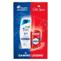 Zestaw Head&Shoulders Classic Clean 2w1 Szampon przeciwłupieżowy z odżywką, 330 ml + Old Spice Whitewater Dezodorant w sztyfcie dla mężczyzn, 50 ml