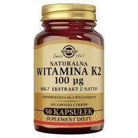 SOLGAR Witamina K2 naturalna 0,1 mg - 50 kapsułek
