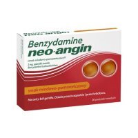 Benzydamine Neo-Angin smak miodowo-pomarańczowy, 20 pastylek