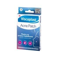 VISCOPLAST Acne Patch Plastry na zmiany trądzikowe 1 x 15 x 12 mm, 15 szt.