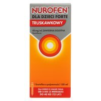Nurofen dla dzieci Forte truskawkowy 40 mg/ml, zawiesina doustna, 150 ml