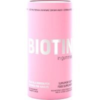 Noble Health Biotyna w żelkach smak truskawkowy, 180g KRÓTKA DATA 31.12.2025