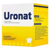 Uronat proszek do rozpuszczenia o smaku czarnej porzeczki, 12 sasz.