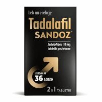 Tadalafil Sandoz 10 mg, 2 tabletki