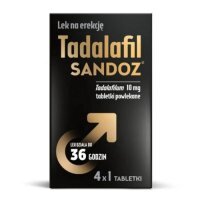 Tadalafil Sandoz 10 mg, 4 tabletki - lek na zaburzenia erekcji