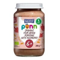 SALVEST PÕNN BIO Maliny z płatkami zbożowymi, 200g KRÓTKA DATA 05.02.2026