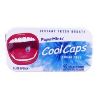 PaperMints Cool Caps Miętowe kapsułki do ssania bez cukru, 40 szt.