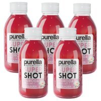 Zestaw PURELLA SuperShot Uroda Lotos + Witamina C + Kolagen, 5 x 100 ml