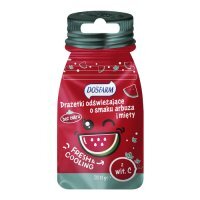 DOSFARM Drażetki odświeżające o smaku arbuza i mięty z witaminą C, 15 g