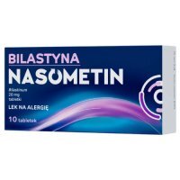 Bilastyna Nasometin 20 mg, 10 tabletek
