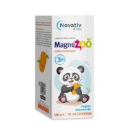 Novativ kids Magnezoo płyn o smaku pomarańczowym, 120 ml