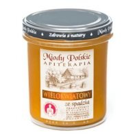 Miody Polskie Miód wielokwiatowy ze spadzią, 400 g