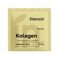 Intenson Kolagen + witamina C + kwas hialuronowy smak bananowy, 11,5 g