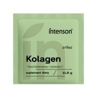 Intenson Kolagen + witamina C + kwas hialuronowy smak arbuzowy, 11,5 g