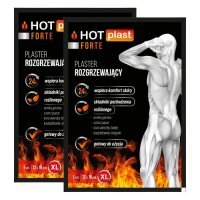Zestaw HOT Plast Forte Plaster rozgrzewający 12 x 18cm, 2 szt.