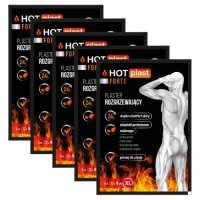 Zestaw HOT Plast Forte Plaster rozgrzewający 12 x 18cm, 5 szt.
