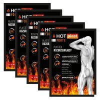 Zestaw HOT PLAST Forte Plaster rozgrzewający 9cm x 14cm, 5 szt.