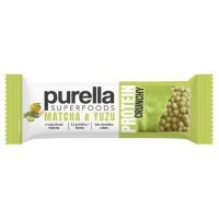 PURELLA Protein Crunchy Matcha & Yuzu Baton białkowy, 45 g KRÓTKA DATA 31.03.2026