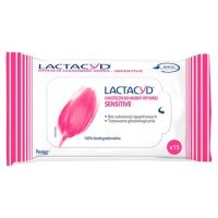 LACTACYD Sensitive Chusteczki do higieny intymnej, 15 szt.