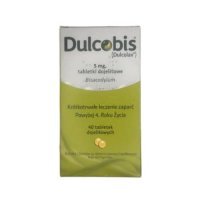 Dulcobis 5 mg, 40 tabletek dojelitowych - krótkotrwałe leczenie zaparć
