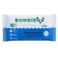 Bambiboo Mega Chusteczki nawilżane z ekstraktem z bławatka, 60 szt.