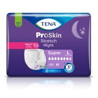 Tena ProSkin Stretch Night Pieluchomajtki elastyczne Super L, 30 szt.