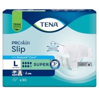Tena ProSkin Slip Pieluchomajtki z rzepami Super L, 30 szt.