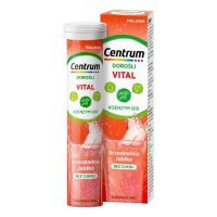 Centrum Vital Dorośli smak brzoskwiniowo jabłkowy bez cukru, 20 tabl. musujących