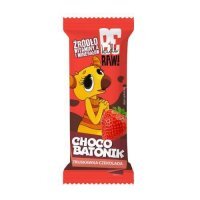 BeRAW Kids Batonik Truskawka & Czekolada, 25 g  KRÓTKA DATA 31.05.2026