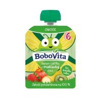 BoboVita Mus banan, jabłko, truskawki, kiwi, 80 g KRÓTKA DATA 24.05.2026