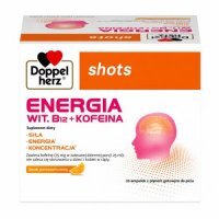 Doppelherz shots Energia Witamina B12 + Kofeina, 10 ampułek